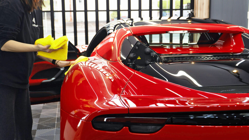 【事例紹介】フェラーリ296GTS フルプロテクション＆内装コーティング施工