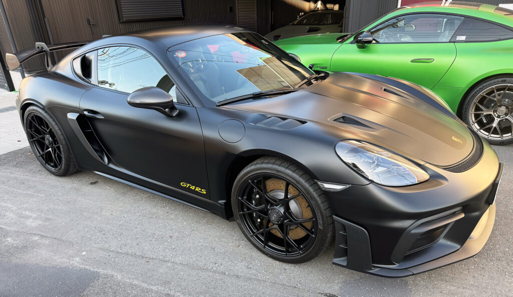 【事例紹介】ポルシェ718ケイマンGT4 RS マットフルプロテクション施工