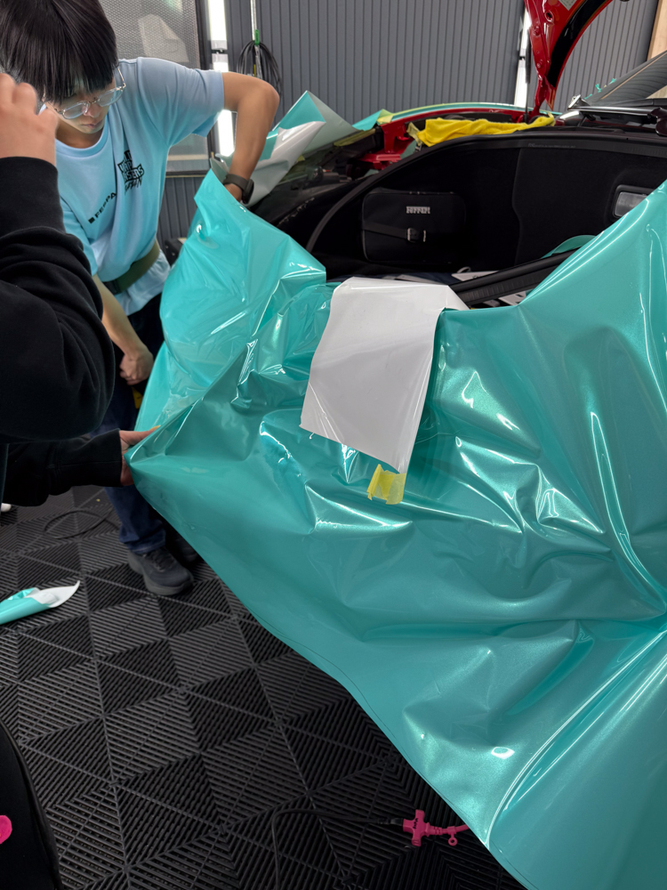 【事例紹介】フェラーリ458イタリア カラーPPF施工