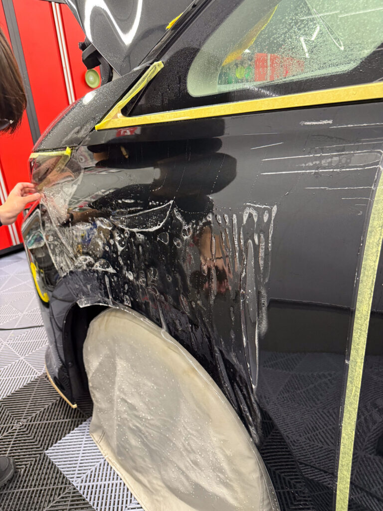 【事例紹介】レクサスLM フロントフルプロテクション＆ラッピング施工